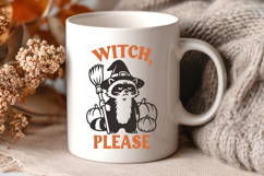 Witch Please SVG | Funny Halloween Raccoon PNG | Sassy Print Product Image 3