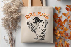 Witch Please SVG | Funny Halloween Goose PNG | Witchy Animal Product Image 2