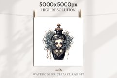 Witch Poison Bottles Scary Halloween Clipart PNG Scrapbooking Art Tale Image Watercolor Transparent Print illustration sublimation creepy printable digital watercolor scary halloween Poison Bottles, victorian clipart, sublimation nursery, fall autumn
