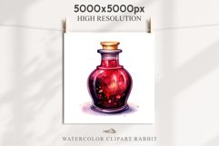 Witch Poison Bottles Scary Halloween Clipart PNG Scrapbooking Art Tale Image Watercolor Transparent Print illustration sublimation creepy printable digital watercolor scary halloween Poison Bottles, victorian clipart, sublimation nursery, fall autumn