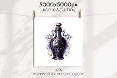 Witch Poison Bottles Scary Halloween Clipart PNG Scrapbooking Art Tale Image Watercolor Transparent Print illustration sublimation creepy printable digital watercolor scary halloween Poison Bottles, victorian clipart, sublimation nursery, fall autumn