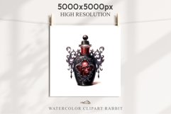 Witch Poison Bottles Scary Halloween Clipart PNG Scrapbooking Art Tale Image Watercolor Transparent Print illustration sublimation creepy printable digital watercolor scary halloween Poison Bottles, victorian clipart, sublimation nursery, fall autumn
