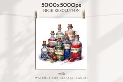 watercolor scary halloween Poison Bottles, victorian clipart, sublimation nursery, fall autumn Witch Poison Bottles Scary Halloween Clipart PNG Scrapbooking Art Tale Image Watercolor Transparent Print illustration sublimation creepy printable digital
