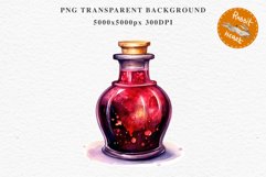 Witch Poison Bottles Scary Halloween Clipart PNG Scrapbooking Art Tale Image Watercolor Transparent Print illustration sublimation creepy printable digital watercolor scary halloween Poison Bottles, victorian clipart, sublimation nursery, fall autumn