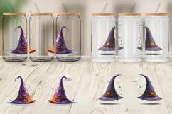 Witch's Hat Halloween Glass Can Wraps Product Image 5