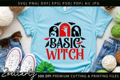 Spooky Witch SVG Cut File Funny Halloween T-shirt Mug Design Product Image 2