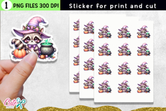 5 Cute Spooky Stickers | Mini Halloween PNG Bundle Product Image 2