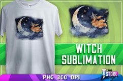 Witch Sublimation | T-Shirt Design | PNG File | 300 DPI Product Image 1