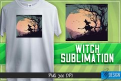 Witch Sublimation Design |Magic Witch Sublimation Design Product Image 1