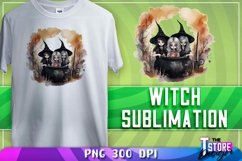 Witch Sublimation | T-Shirt Design | PNG File | 300 DPI Product Image 1
