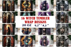 witch tumbler sublimation / halloween tumbler Product Image 1