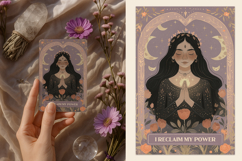 Halloween Witchy Affirmation Cards Vintage Spiritual Printab Product Image 2