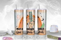 witch tumbler, sage tumbler Sublimation Design Product Image 1