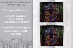 Witch tumbler, celestial tumbler, halloween sublimation Product Image 2