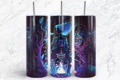 Witch tumbler wrap, halloween tumbler sublimation design Product Image 4