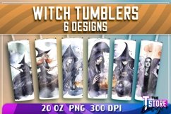 Witch Tumbler Sublimation|Halloween Tumbler Bundle v.1 Product Image 1