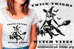 Vintage witch sublimation, Thick thighs witch vibes Product Image 1