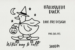 Line Art Cute Halloween Duck BUNDLE| EPS, SVG, PNG Product Image 18