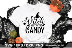 Witch way to the candy SVG - Halloween Design Product Image 1