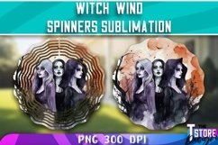 Witch Wind Spinners Sublimation | PNG Design | Witch PNG Product Image 1