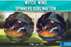 Witch Wind Spinners Sublimation Bundle| Halloween PNG v.1 Product Image 7