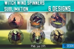 Witch Wind Spinners Sublimation Bundle| Halloween PNG v.1 Product Image 1