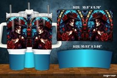 Stained Glass Halloween Tumbler Wrap | 40 Oz | Sublimation Product Image 6
