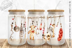 Witchcraft 16 oz libbey can glass PNG, halloween can glass Product Image 1