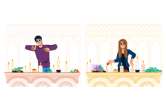 magic witchcraft altar vector Product Image 1