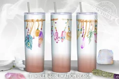 Boho tumbler, witch tumbler Sublimation Design Product Image 1