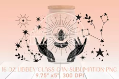 Witch 16 oz libbey can glass PNG, witchcraft can glass png Product Image 2