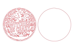 Witches Be Crazy Halloween Laser Cut SVG Product Image 3