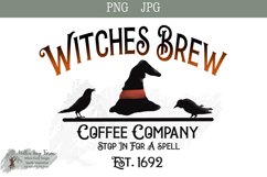 Witches Brew Coffee Co. JPG, PNG, and SVG digital file Product Image 1