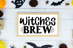 Witches Brew Sign SVG, Farmhouse Halloween Sign Product Image 2