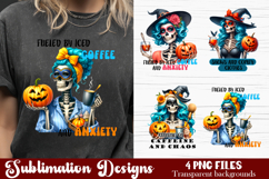 Witch housewives, Funny Skeleton Witch PNG Product Image 1