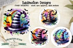 Witch Hat Halloween Sublimation Designs | Halloween PNG Product Image 1