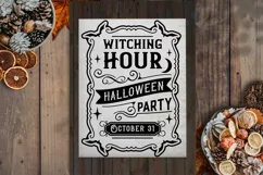 witching hour farmhouse party poster svg