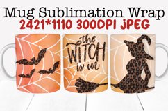 Mug Sublimation Wrap - The Witch Is In Leopard Product Image 1