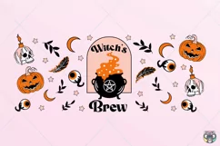 Halloween Glass Wrap svg, Halloween svg, Libbey Glass 16oz Product Image 2