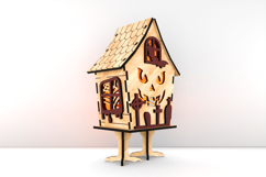 Halloween Lantern Set 3 Designs - Witch&#039;s Hut &amp; Spooky Decor Product Image 8