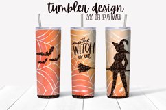 The Witch Is In 20 OZ Skinny Tumbler Halloween Sublimation Product Image 1