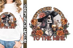 Witch Way To The Wine Halloween Sublimation Product Image 1
