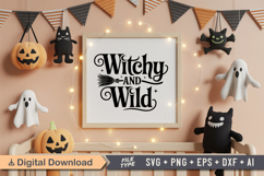 Witchy And Wild SVG File | Spooky Halloween SVG Product Image 5