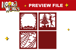 Witchy Bone Xmas Tree 3D Cut Files Product Image 2