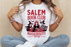 Witchy Book Club SVG PNG, Vintage Halloween Reader SVG Product Image 8