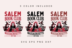Witchy Book Club SVG PNG, Vintage Halloween Reader SVG Product Image 9