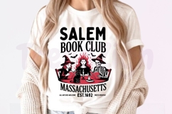 Witchy Book Club SVG PNG, Vintage Halloween Reader SVG Product Image 3
