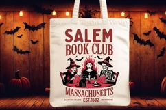 Witchy Book Club SVG PNG, Vintage Halloween Reader SVG Product Image 2