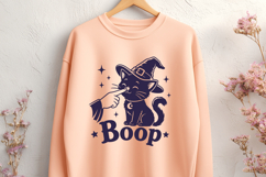 Witchy Cat SVG - Cat Boop SVG - Cute Black Cat in Witch Hat Product Image 2