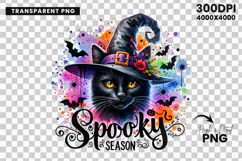witchy cat png, halloween owl png, spooky t shirt design, witch cat design, owl halloween design, halloween sublimation png, spooky animal png, cat owl halloween, witchy halloween art, halloween shirt graphic